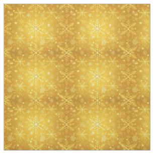 Golden Snow Fabric