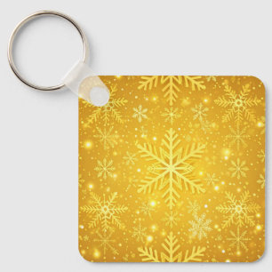 Golden Snow Key Ring