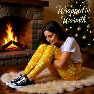 Golden Snow Leggings