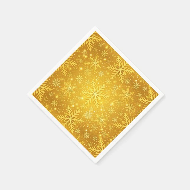 Golden Snow Napkin (Corner)