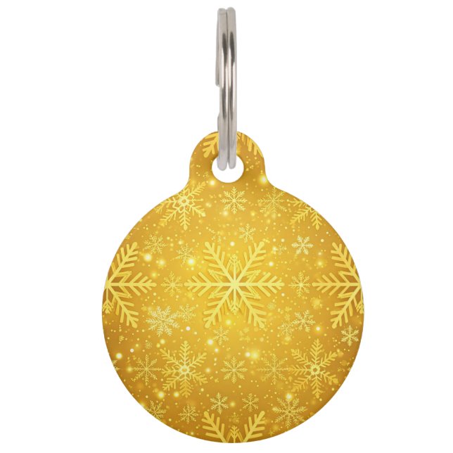 Golden Snow Pet Tag (Front)