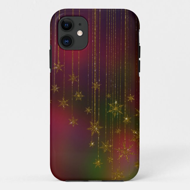 Golden Snowflake Ornament Case-Mate iPhone Case (Back)