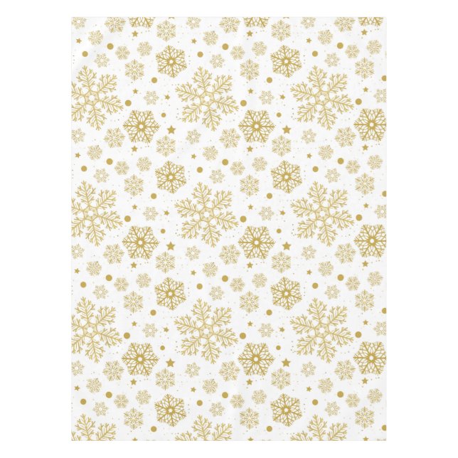 Golden snowflakes tablecloth (Front)
