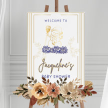 Golden snowman Purple theme babyshower banner