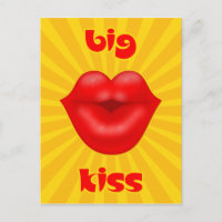 Golden Solar Rays Red lips big kiss