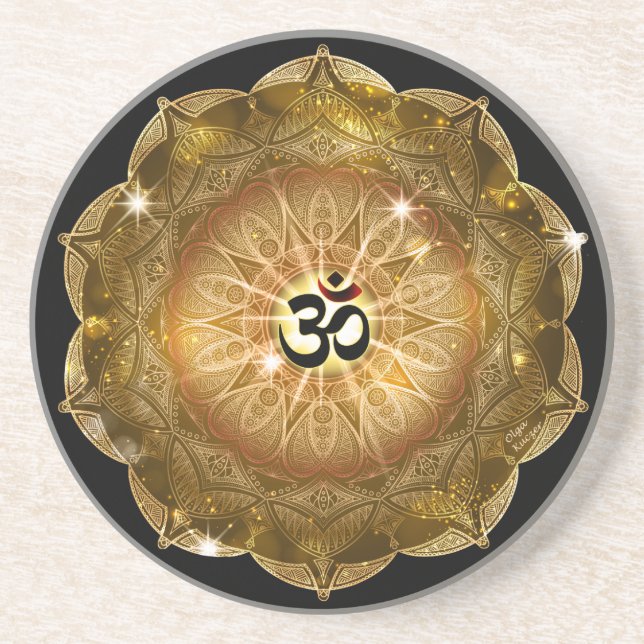 Golden Sound of Om Coaster (Front)