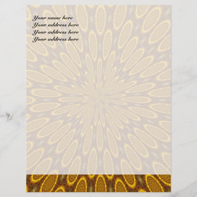 Golden Space Personalised Letterhead (Front)