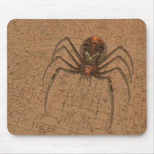 Golden Spider Mouse Pad
