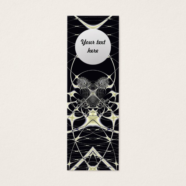 Golden Spiderweb Custom Bookmark (Front)