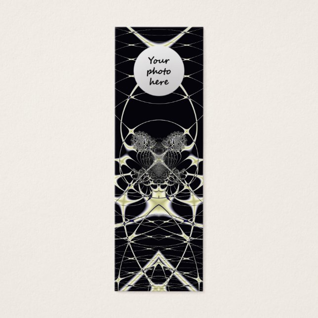 Golden Spiderweb Custom Bookmark (Front)