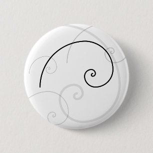 Golden Spiral 6 Cm Round Badge