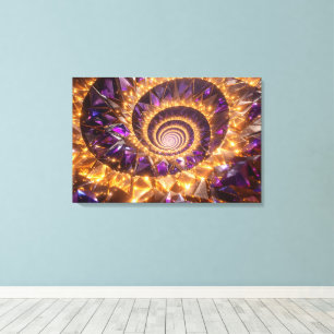 Golden Spiral Dreamscape Canvas Print