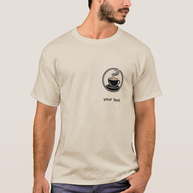 Golden Spiral in Darkness – Minimalist  Design T-Shirt (Front)