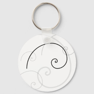 Golden Spiral Key Ring