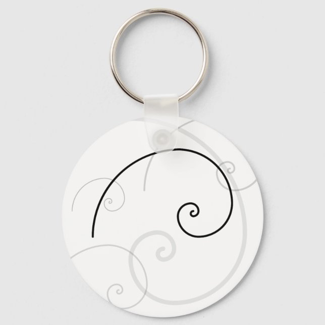 Golden Spiral Key Ring (Front)