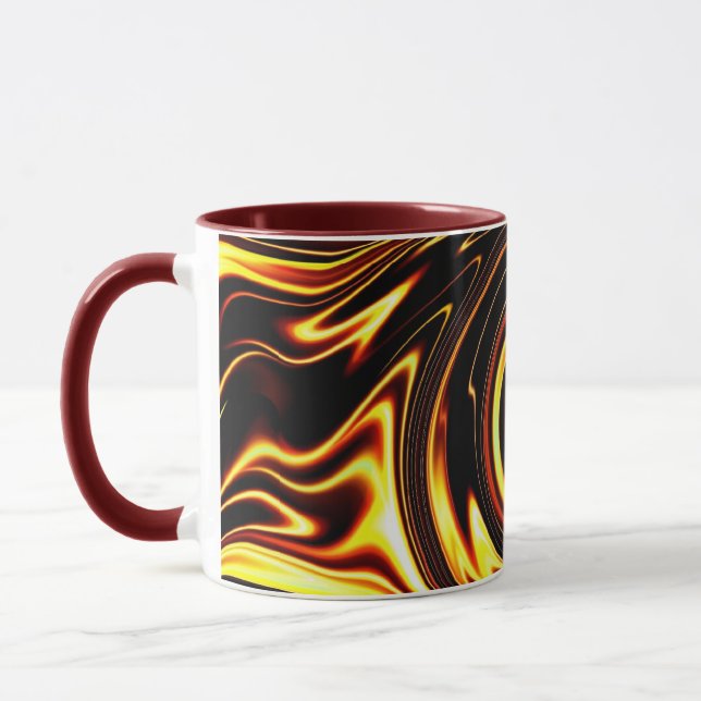 Golden Spiral Mug (Left)