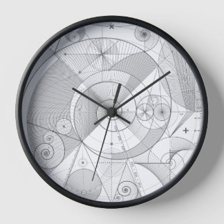  Golden Spiral Ratio Gift For Math Classroom Wall Clock