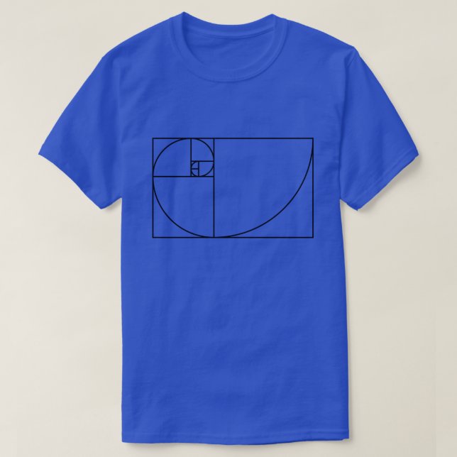 Golden Spiral (Ratio) T-shirt (Design Front)