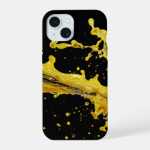Golden Splash Dynamics iPhone Case