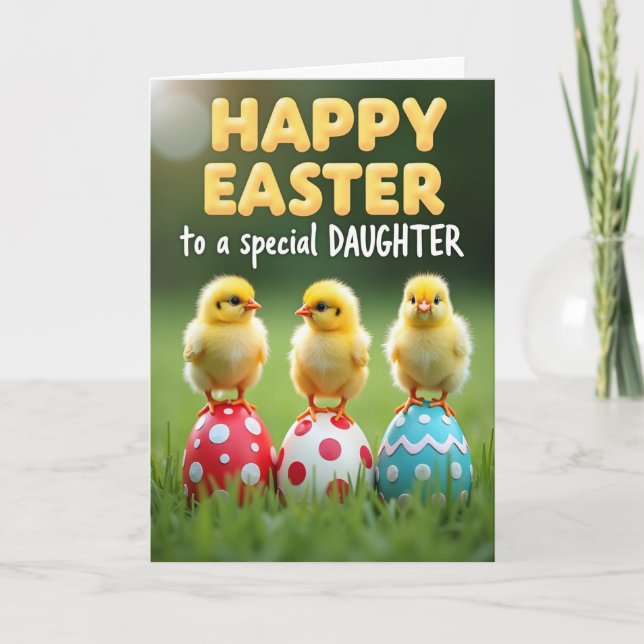 Golden Spring Hatchlings Card (Front)