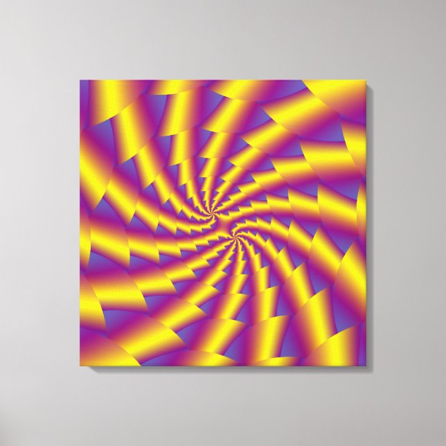Golden Spring Spiral Canvas Print (Front)