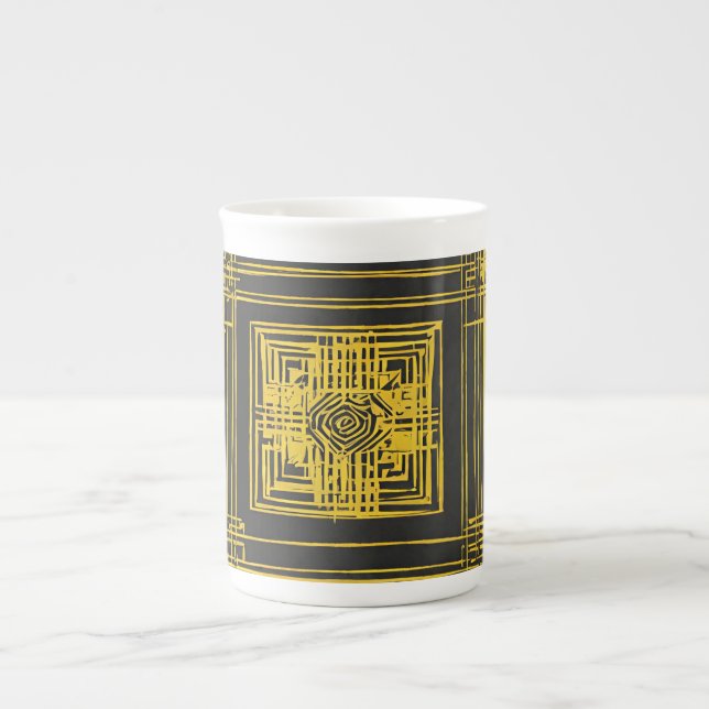 Golden Square Bone China Mug (Front)