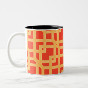 Golden Square Layers Two-Tone Coffee Mug