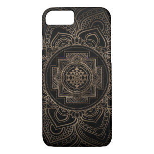 Golden Sri Yantra  / Sri Chakra in lotus Case-Mate iPhone Case