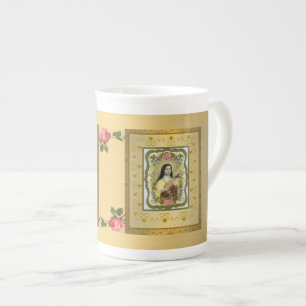 Golden St. Therese Bone China Mug GIFT ITEM