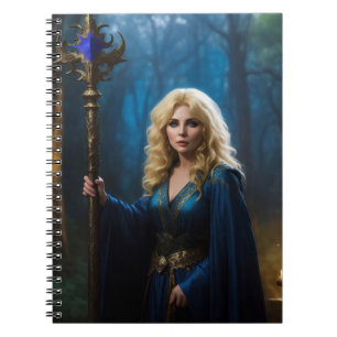 Golden Staff Sorceress of the Magic Woods Notebook