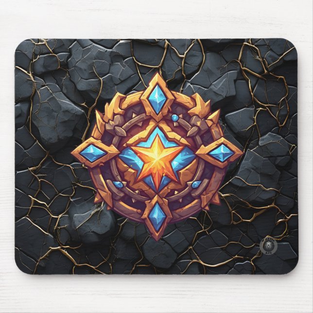 Golden Star Command  Mouse Pad (Front)