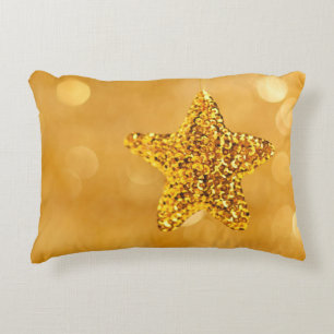 Golden Star Decorative Cushion