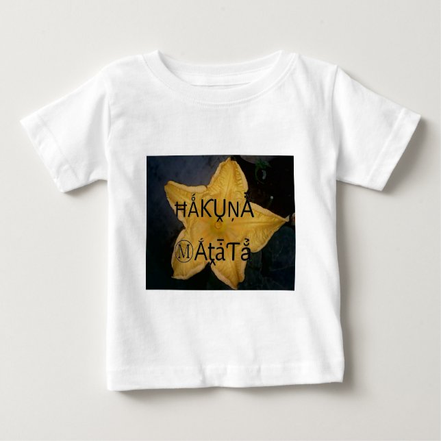 Golden Star Hakuna Matata Art Print Baby T-Shirt (Front)