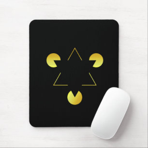 Golden Star illusion  Mousepad
