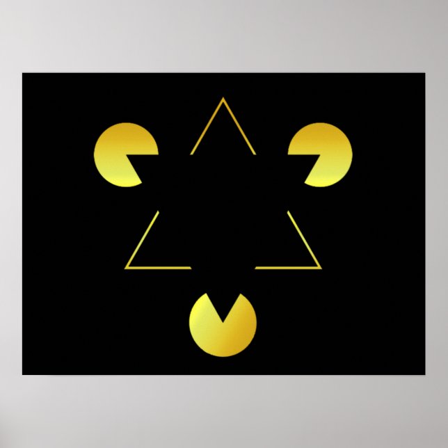 Golden Star illusion  Poster (Front)