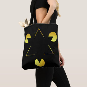 Golden Star illusion  Tote Bag