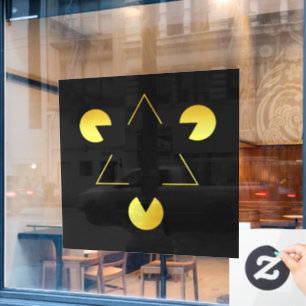 Golden Star illusion Wall Decal