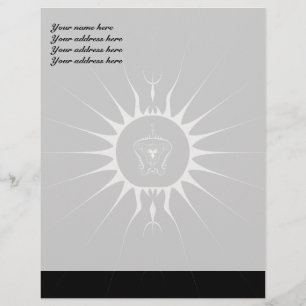 Golden Star Letterhead Template