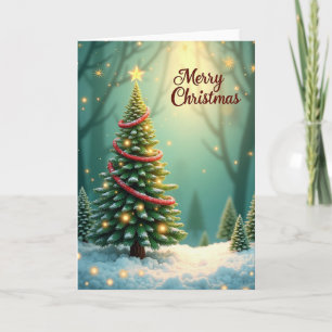 Golden Star Lights Card