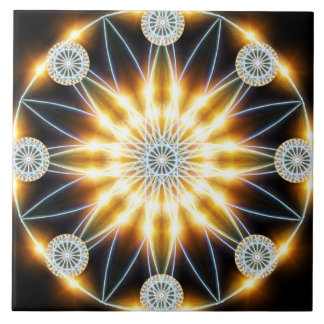 Golden Star Mandala Tile