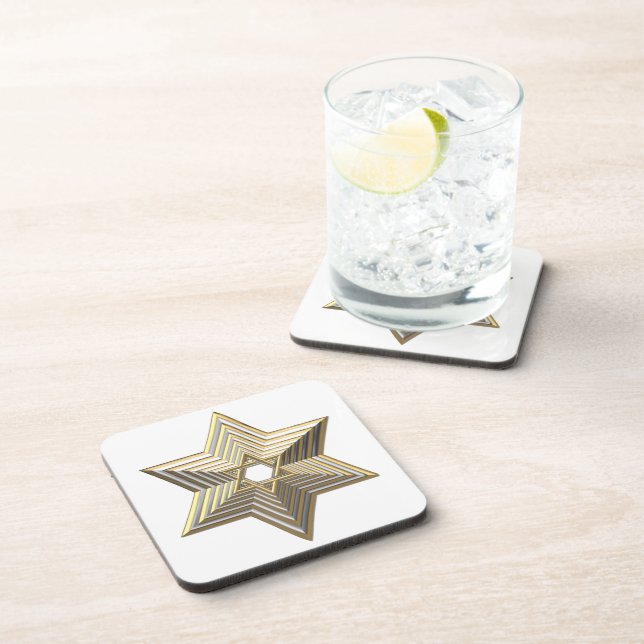 Golden Star of David Coaster (Right Side)