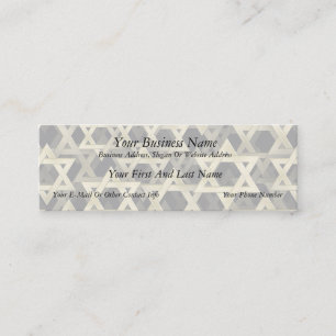 Golden Star Of David Mini Business Card