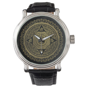 Golden  Star of Lakshmi - Ashthalakshmi  Sri Watch