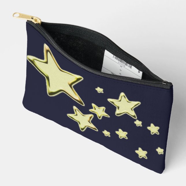 Golden Starburst Accessory Pouch (Open)
