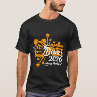"Golden Starburst" Festive Firework Celebration T-Shirt