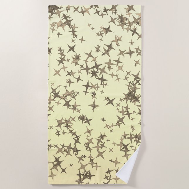Golden Stars Beach Towel (Front)