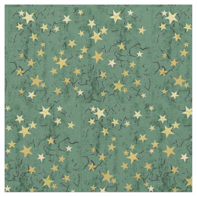 Golden Stars Fabric (Close Up)
