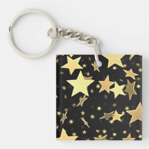Golden Stars Key Chain