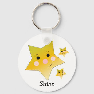 Golden Stars Key Ring