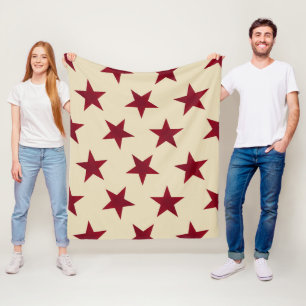 Golden Stars Pattern 10 Fleece Blanket